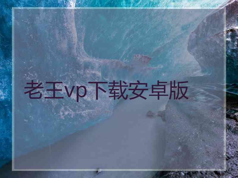 老王vp下载安卓版