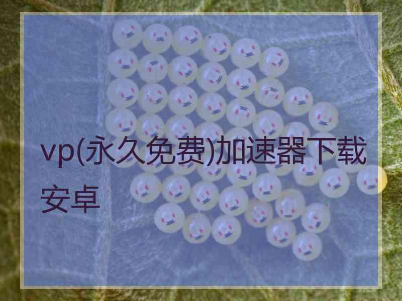 vp(永久免费)加速器下载安卓