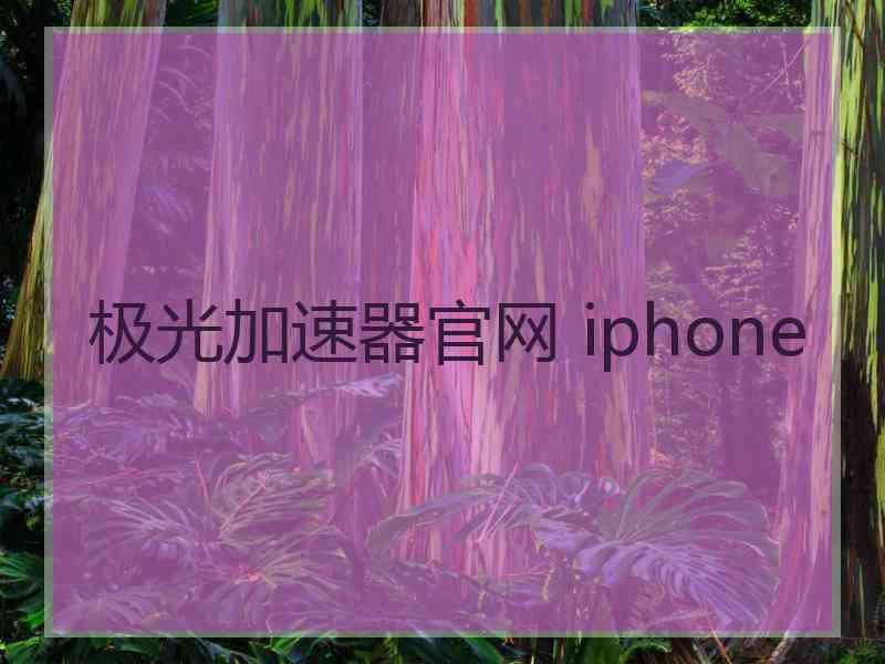 极光加速器官网 iphone