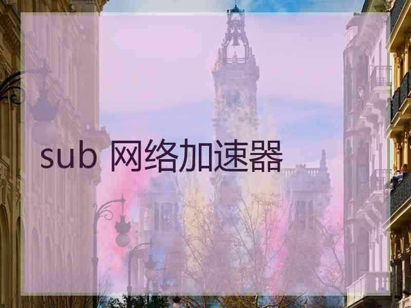 sub 网络加速器